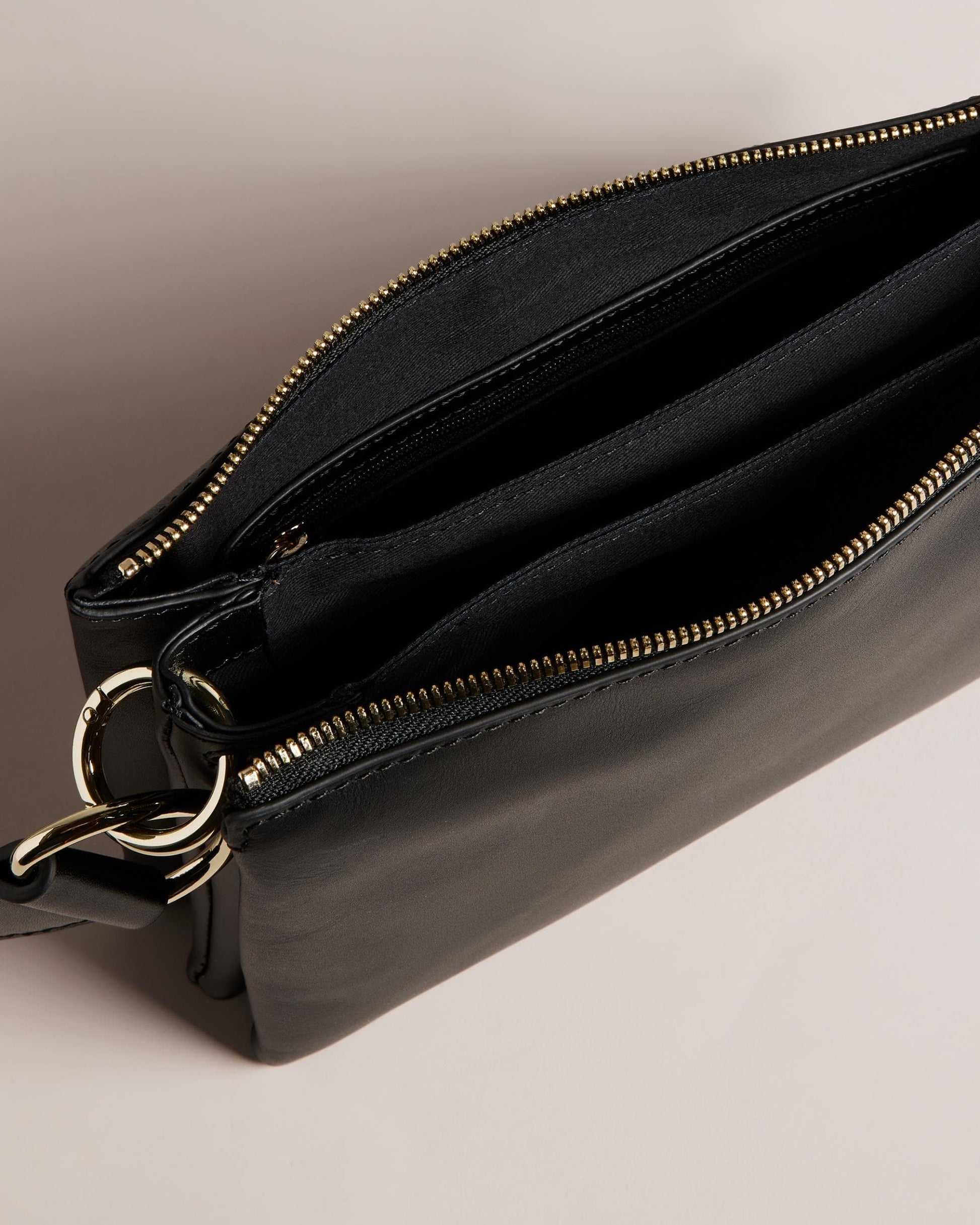 Ted Baker DARCEYY Womens Branded Webbing Leather Crossbody Bag
