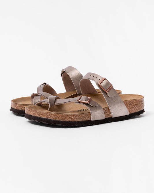 Birkenstock Mayari Birko Flor Womens Sandals - Graceful Taupe