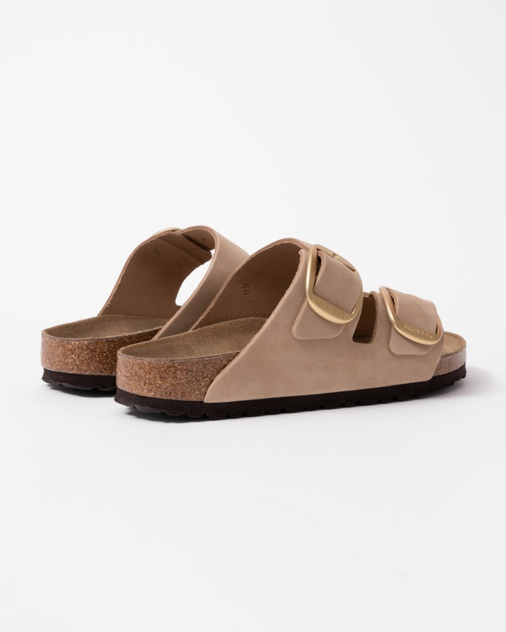 Birkenstock Arizona Big Buckle Womens Nubuck Leather Sandals - Sandcastle