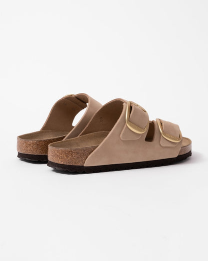Birkenstock Arizona Big Buckle Womens Nubuck Leather Sandals - Sandcastle