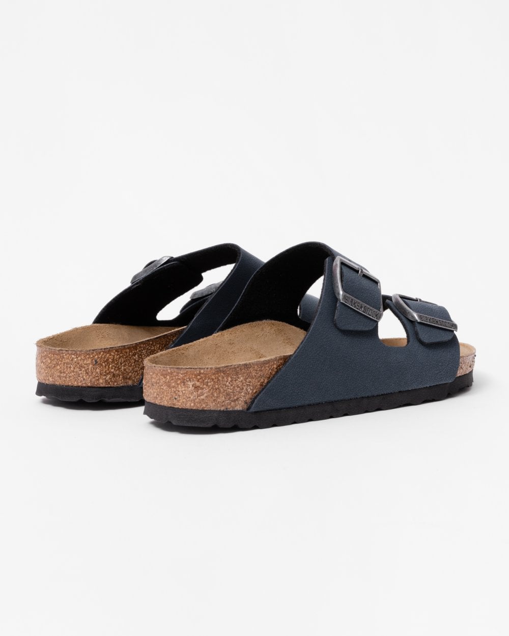 Birkenstock Arizona Birko-Flor Nubuck Womens Sandals - Basalt