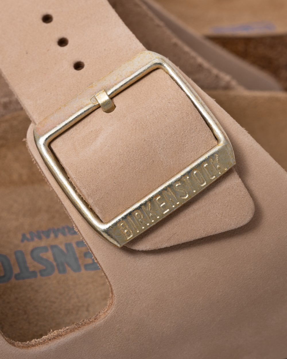 Birkenstock Arizona Nubuck Leather Soft Footbed Womens Sandals