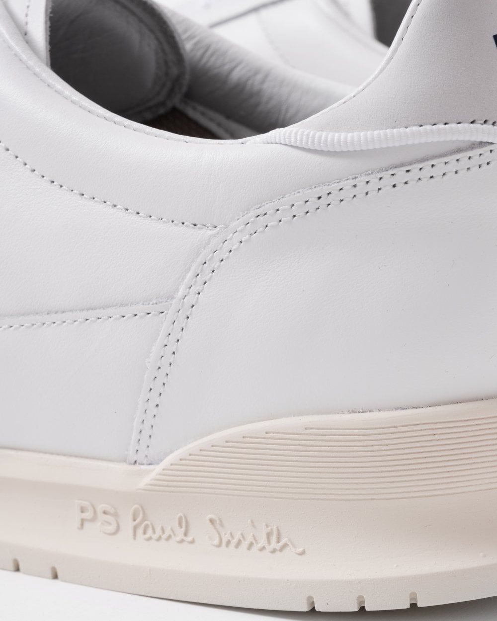 Paul Smith Dover Sports Stripe Mens Leather Trainers - 01 White