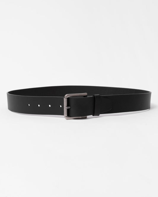 BOSS Orange Joris Mens Italian Leather Belt with Engraved Buckle