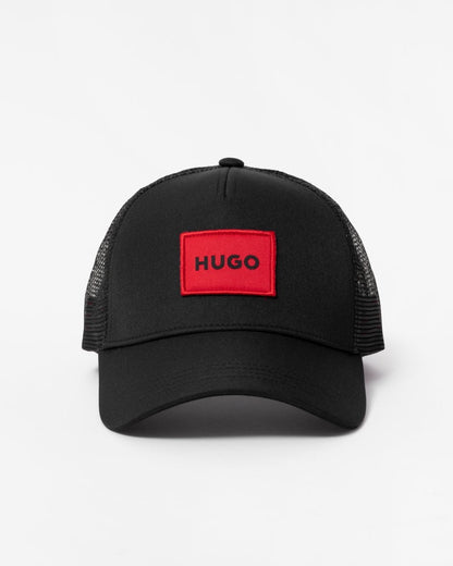HUGO Kody Mens Logo Patch Cap - Black 001