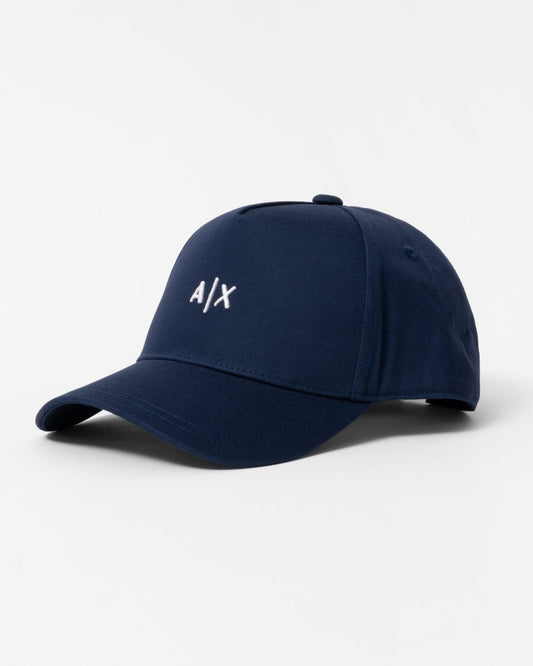 Armani Exchange Mens Mini A|X Logo Baseball Cap - Navy 37735 - CHO - Designer Mens Hats