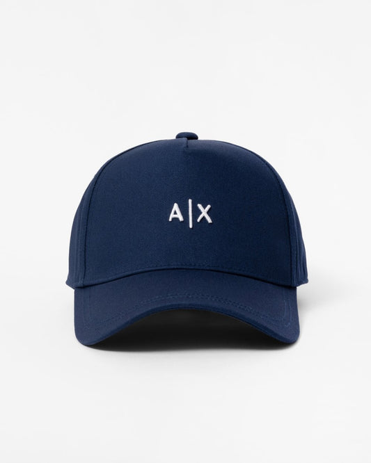 Armani Exchange Mens Mini A|X Logo Baseball Cap - Navy 37735