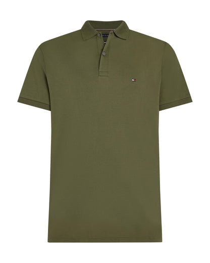 Tommy Hilfiger Liquid Cotton Essential Mens Polo - Army Green