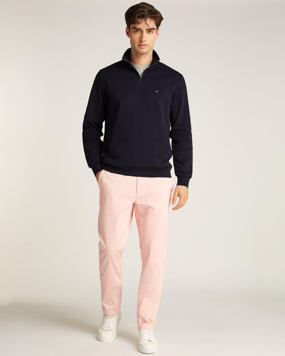 Tommy Hilfiger Essential Intechno Mens Half Zip Sweatshirt - Desert Sky