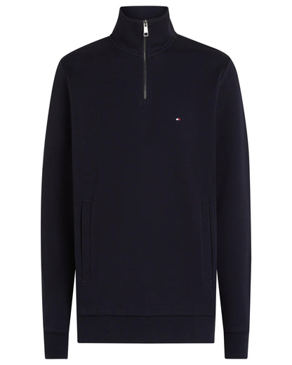 Tommy Hilfiger Essential Intechno Mens Half Zip Sweatshirt - Desert Sky