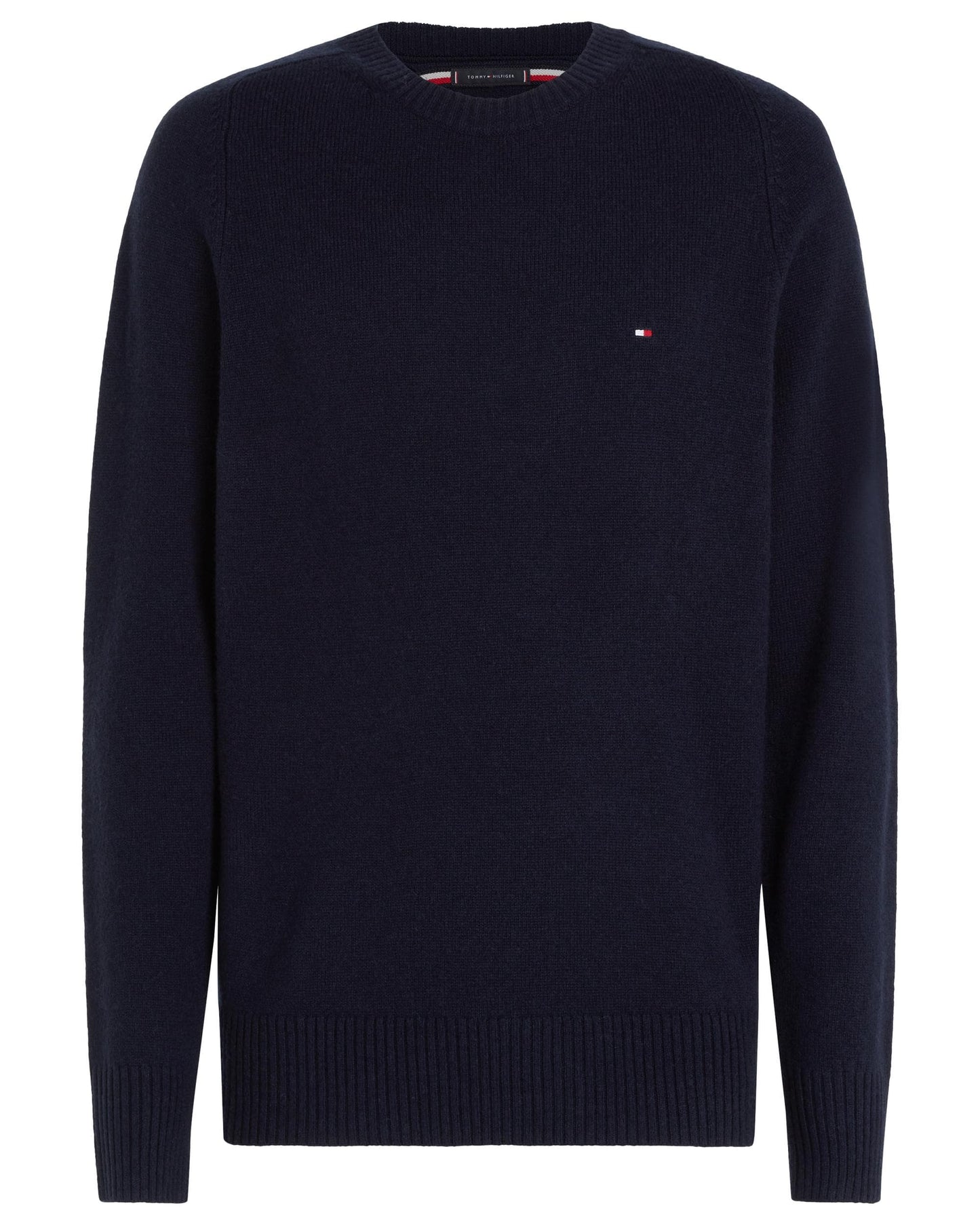 Tommy Hilfiger Lambswool Mens Crew Neck Jumper - Desert Sky