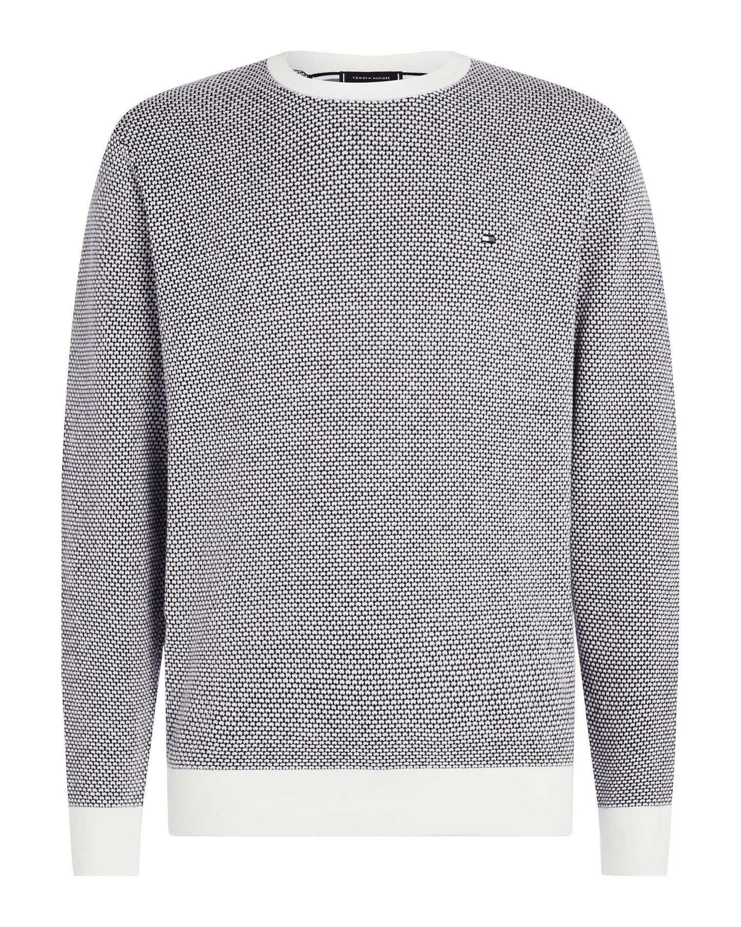 Tommy Hilfiger Tommy Hilfiger Pima 2 Tone Mens Jumper