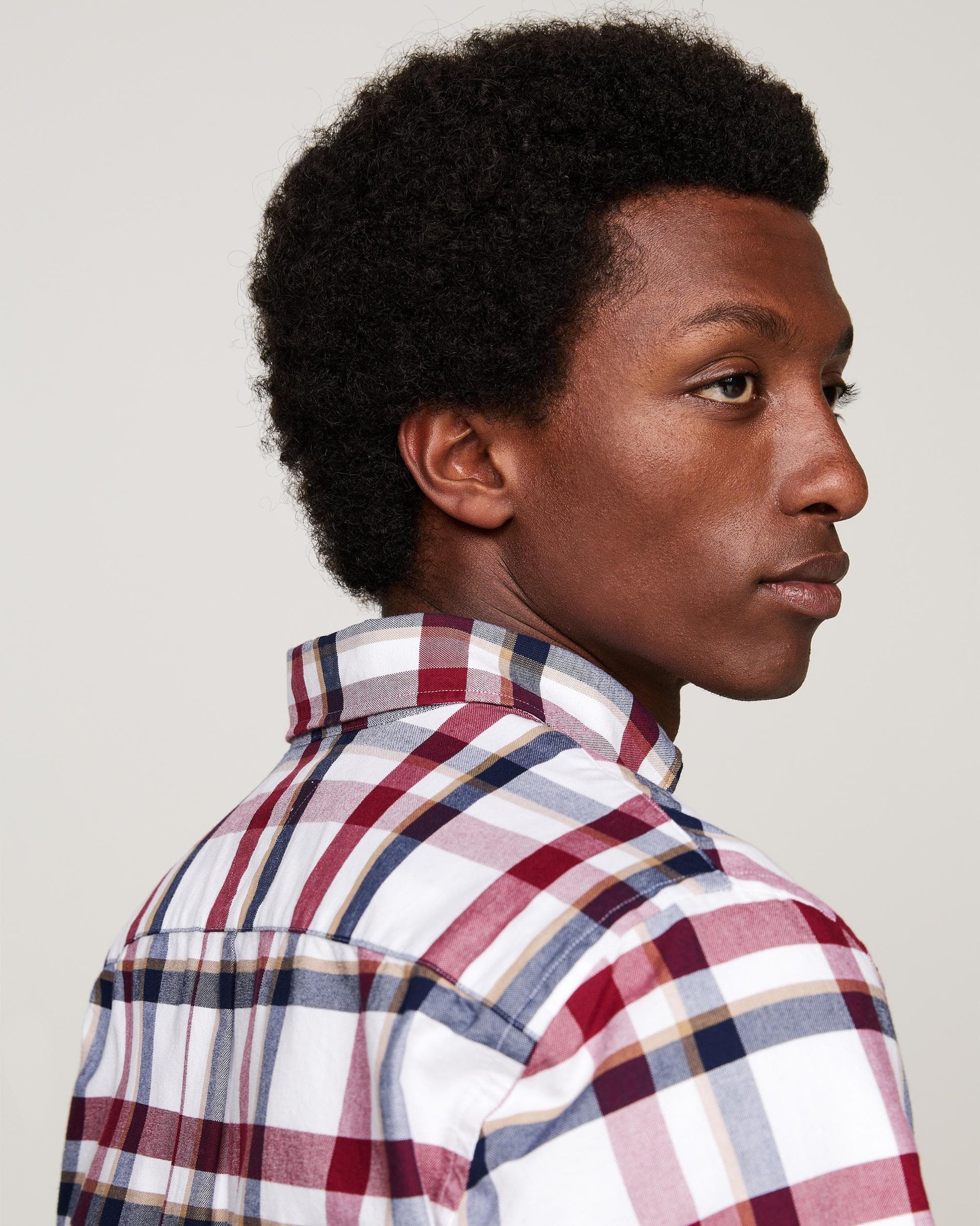 Tommy Hilfiger Tommy Hilfiger Heritage Check Mens Long Sleeve Oxford Shirt