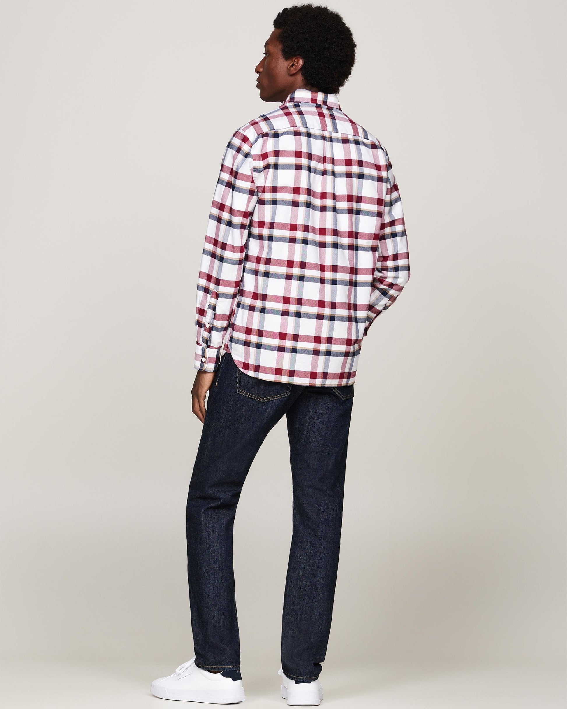 Tommy Hilfiger Tommy Hilfiger Heritage Check Mens Long Sleeve Oxford Shirt