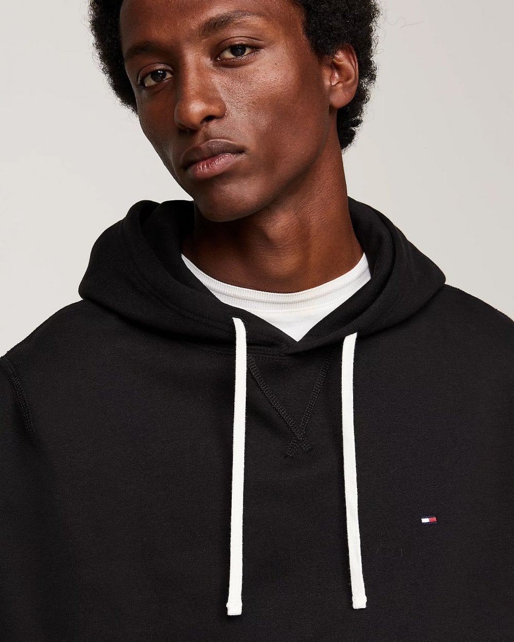Tommy Hilfiger Essential Fleece Mens Hoodie - Black