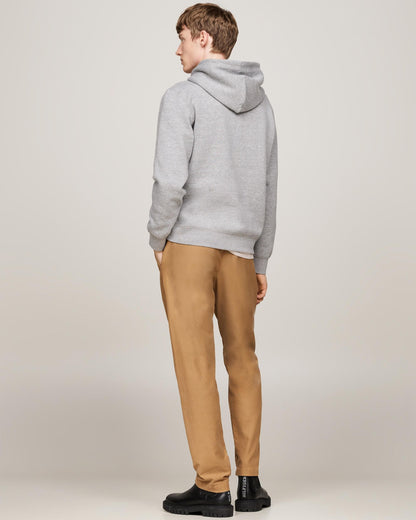 Tommy Hilfiger Essential Fleece Mens Hoodie - Medium Grey Heather