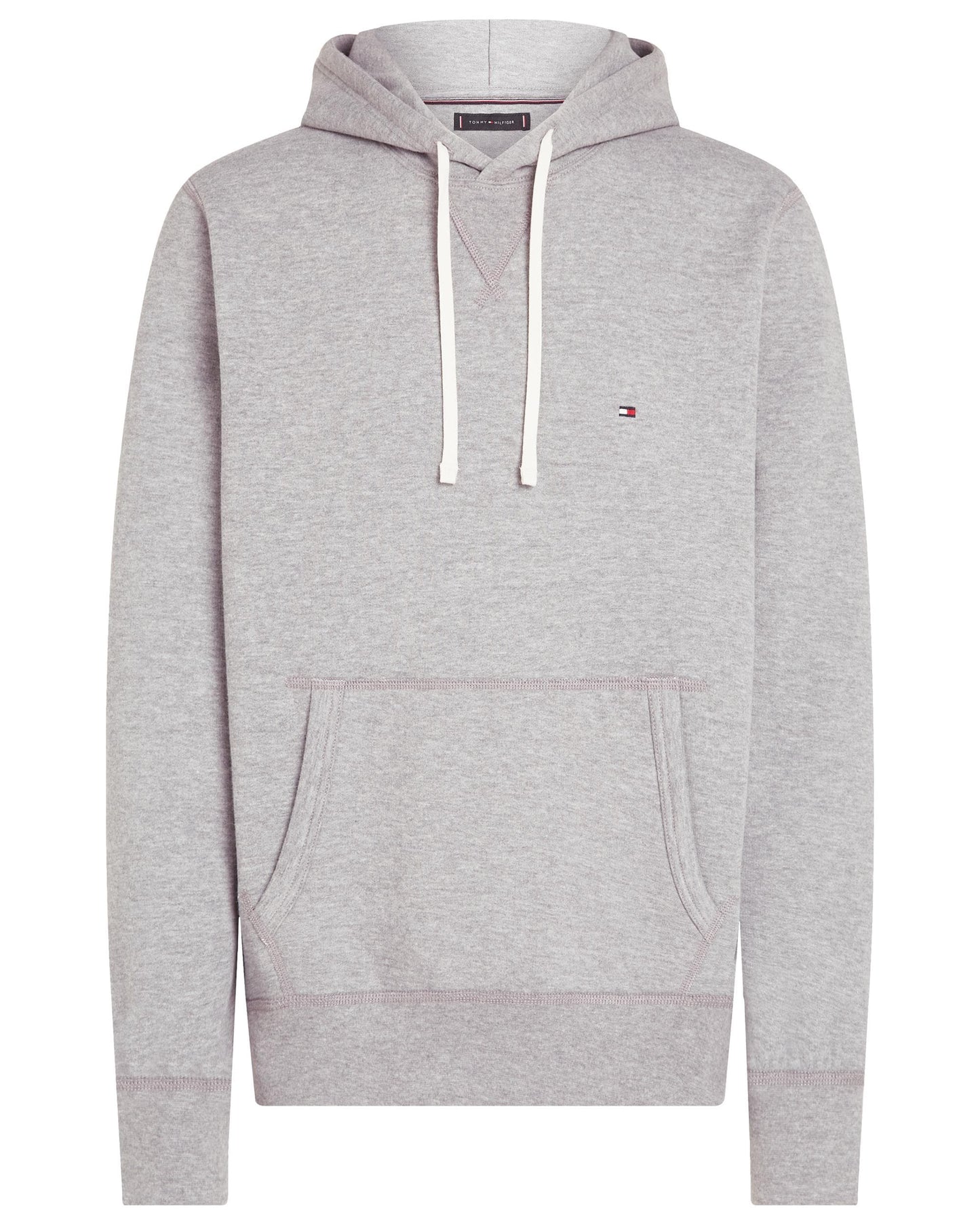 Tommy Hilfiger Essential Fleece Mens Hoodie - Medium Grey Heather