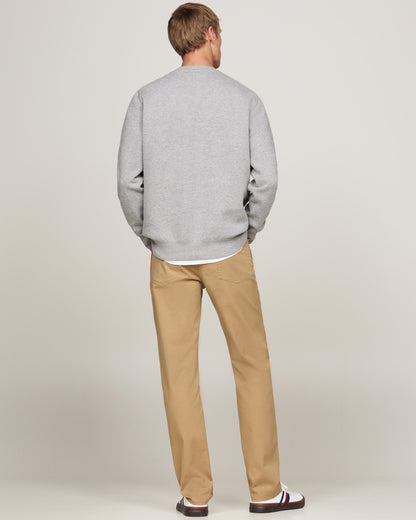 Tommy Hilfiger Essential Fleece Mens Sweatshirt - Medium Grey Heather