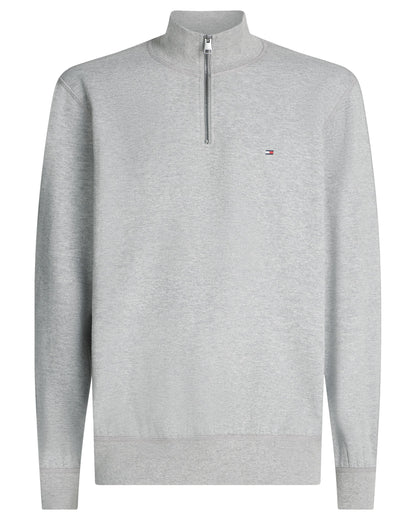 Tommy Hilfiger Essential Fleece Mens Half Zip Sweatshirt - Medium Grey Heather