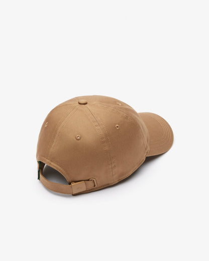Lacoste Mens Organic Cotton Twill Cap - Cookie SIX