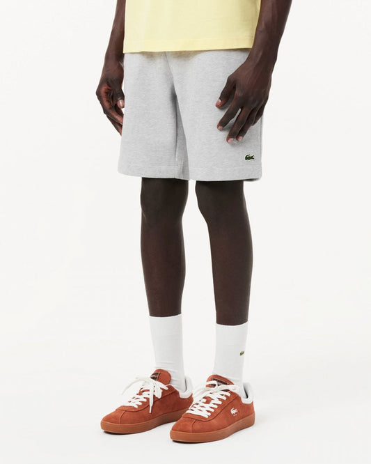 Lacoste Mens Fleece Shorts - Silver Chine CCA - CHO - Designer Mens Shorts