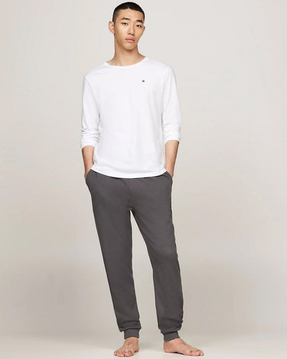 Tommy Hilfiger 3 Pack Mens Long Sleeve T-Shirts - White/Black/Grey Heather