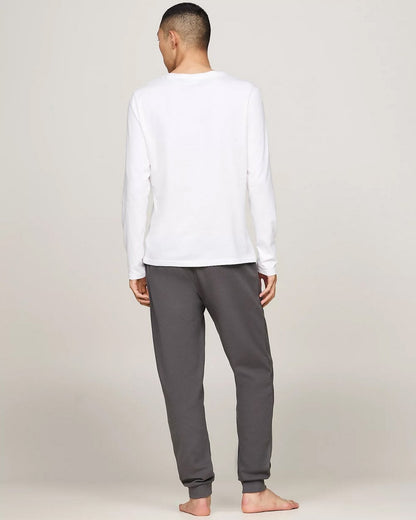 Tommy Hilfiger 3 Pack Mens Long Sleeve T-Shirts - White/Black/Grey Heather