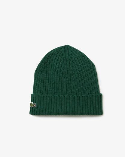 Lacoste Mens Ribbed Beanie