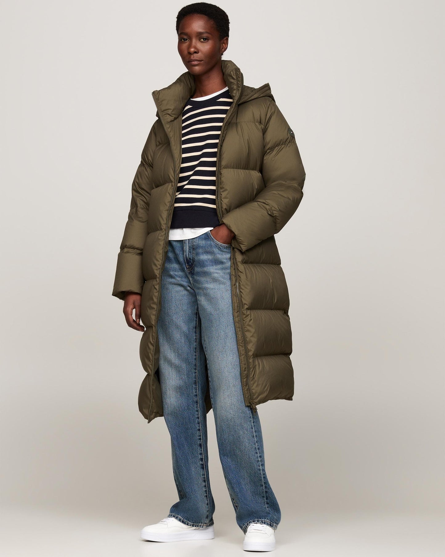 Tommy Hilfiger Casual Maxi Womens Long Down Jacket
