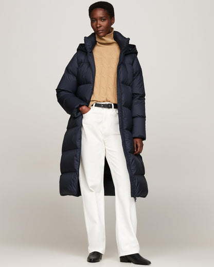 Tommy Hilfiger Casual Maxi Womens Long Down Jacket