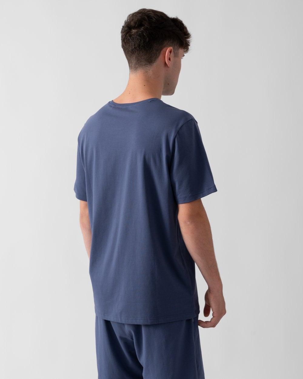 BOSS Orange Mix&Match Mens Stretch-Cotton Loungewear T-Shirt with Embroidered Logo - Navy 412