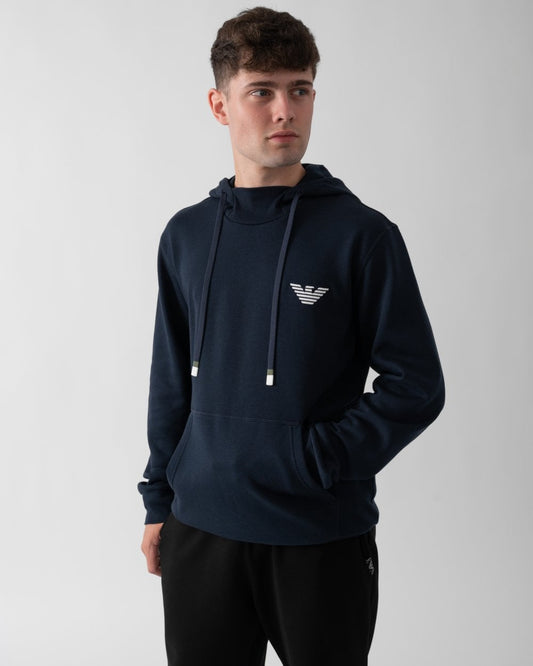 Emporio Armani Emporio Armani Mens Knit Hooded Loungewear Sweatshirt