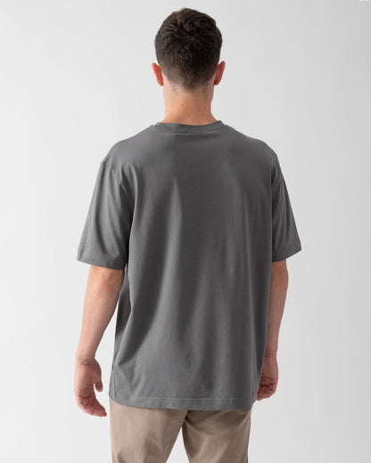 BOSS Orange TChup Mens Crew Neck Small Logo T-Shirt - Dark Grey 029