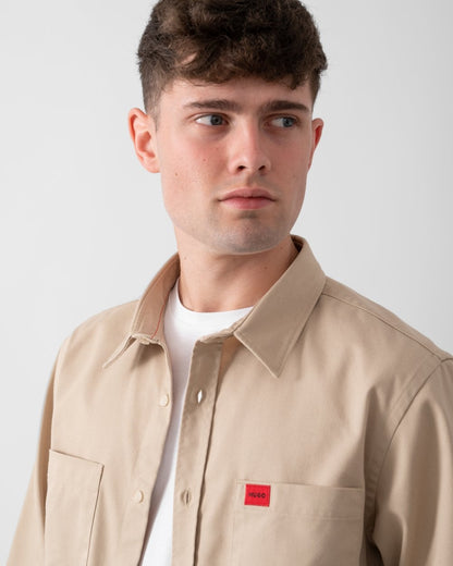 HUGO Egrin Mens Shirt - Open Beige 281