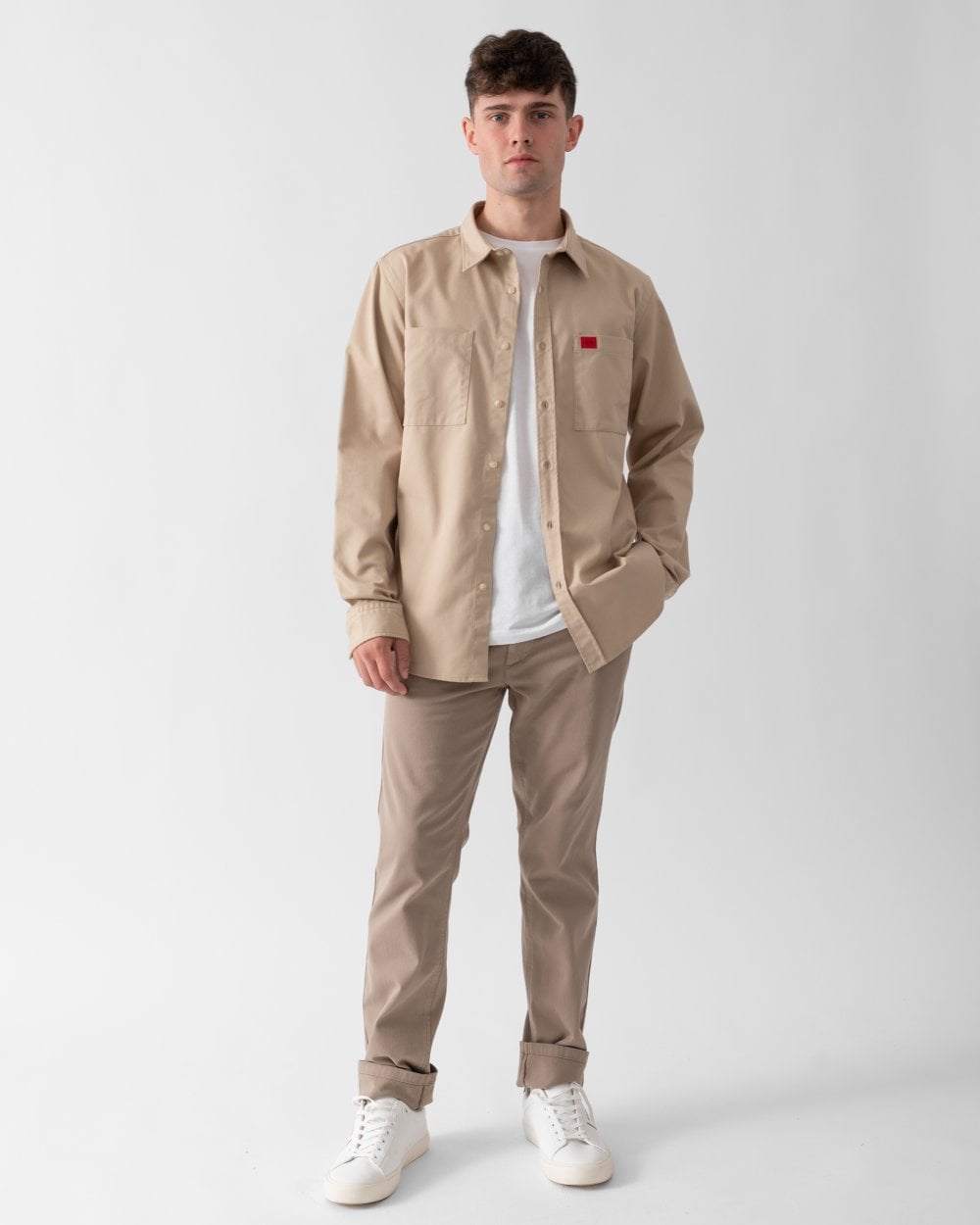 HUGO Egrin Mens Shirt - Open Beige 281