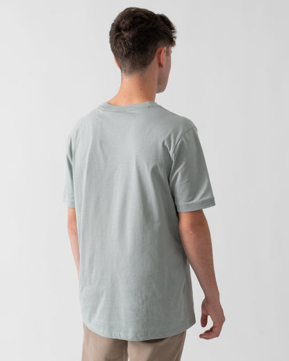 HUGO Diragolino212 Label Logo Mens T-Shirt - Open Grey 074