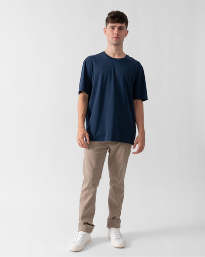 BOSS Orange TChup Mens Crew Neck Small Logo T-Shirt - Open Blue 464