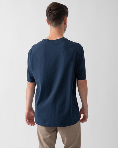 BOSS Orange TChup Mens Crew Neck Small Logo T-Shirt - Open Blue 464