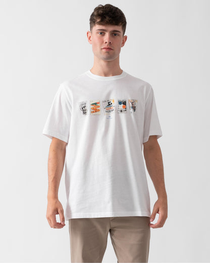 PS Paul Smith Mens Regular Fit Stamps Graphic T-Shirt