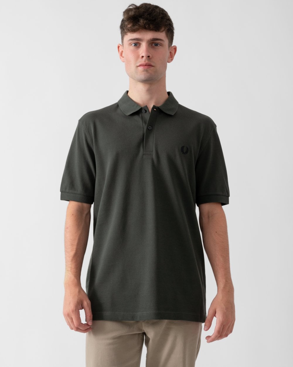 Fred Perry Mens Plain Signature Polo Shirt