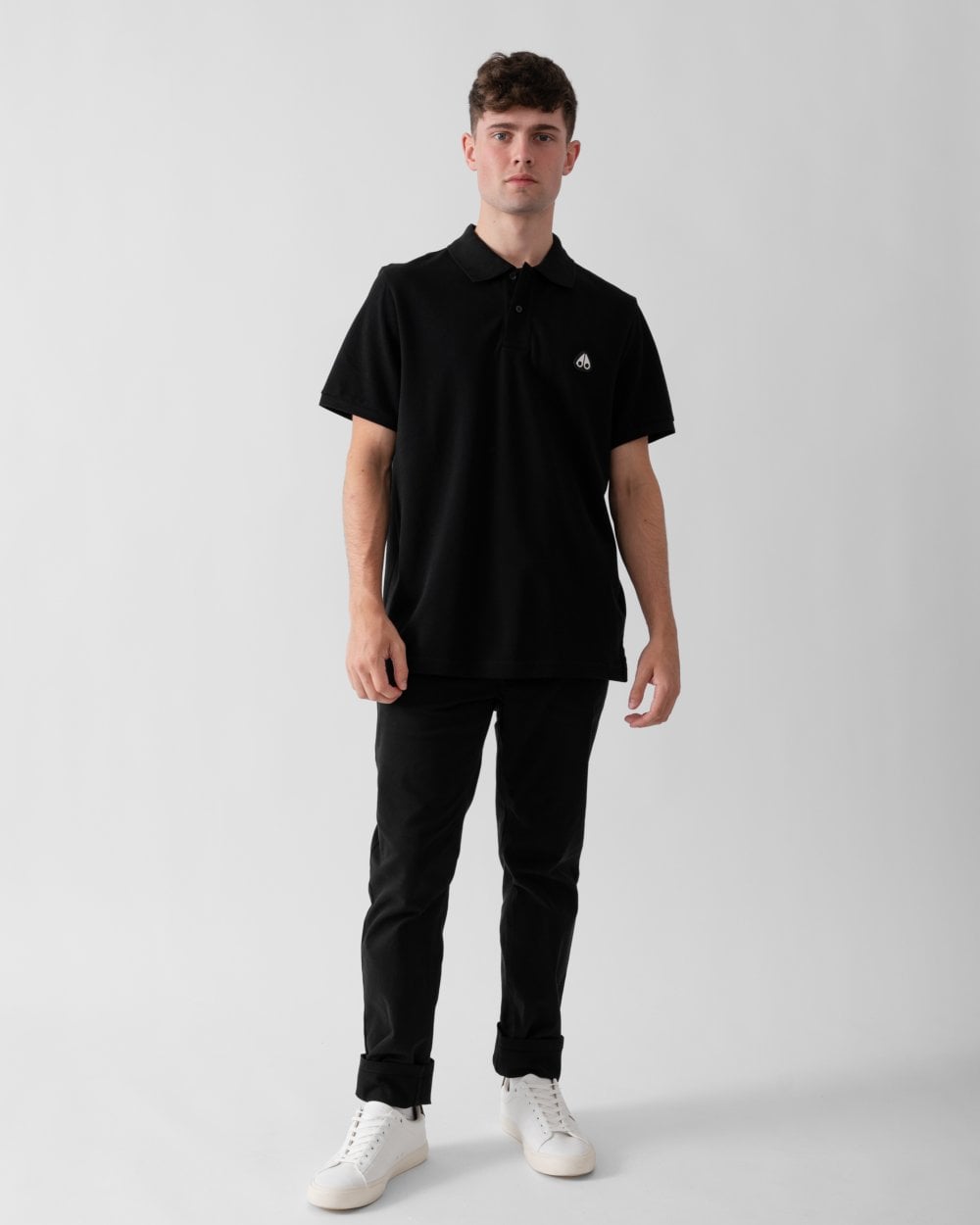 Moose Knuckles Everett Mens Polo Shirt - Black 292