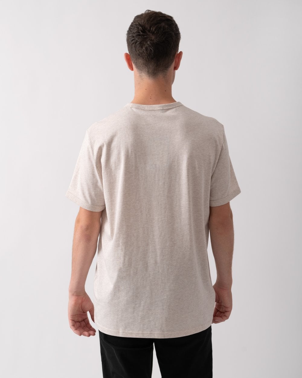 Fred Perry Mens Ringer T-Shirt - Porridge Marl X23