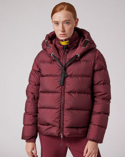 Parajumpers Bertilla Womens Hooded Down Jacket - Amarone 355