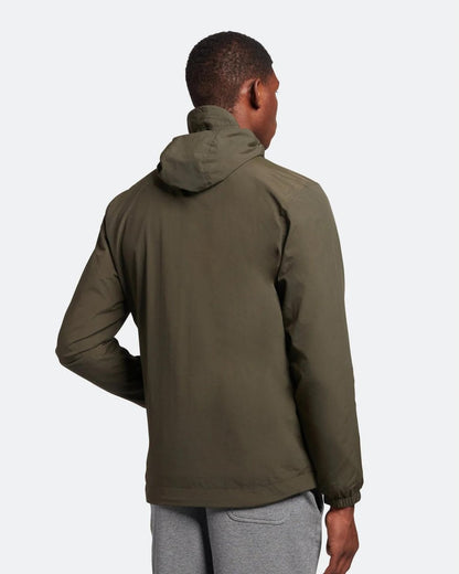 Lyle & Scott Mens Zip Through Hooded Jacket - W485 Olive