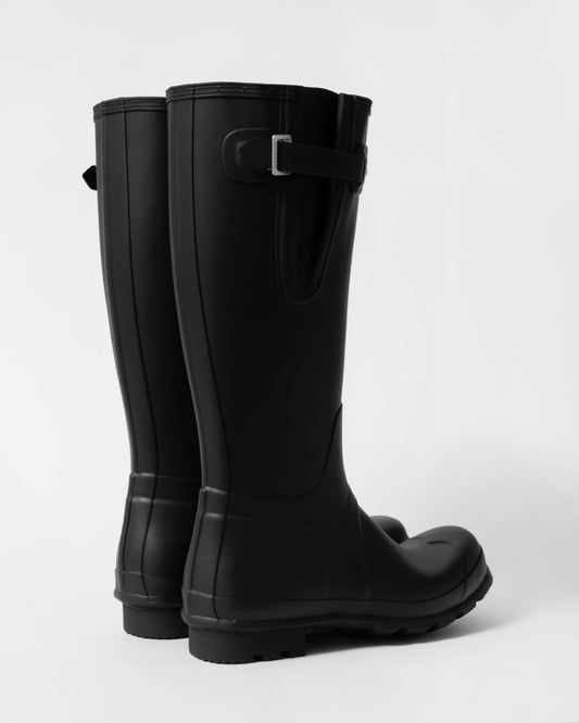Hunter Original Tall Side Adjustable Mens Wellies - Black