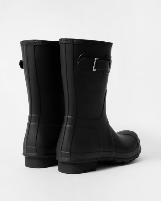 Hunter Original Short Mens Wellies - Black
