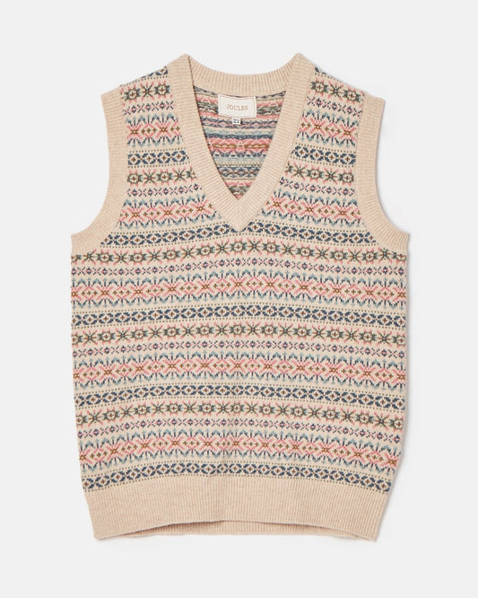 Joules Islay Womens V-Neck Knit Tank Top