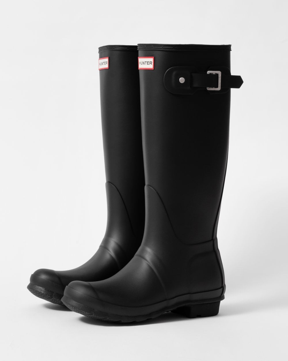 Hunter Original Tall Womens Wellies - Black - CHO - Designer Womens Tall Wellies