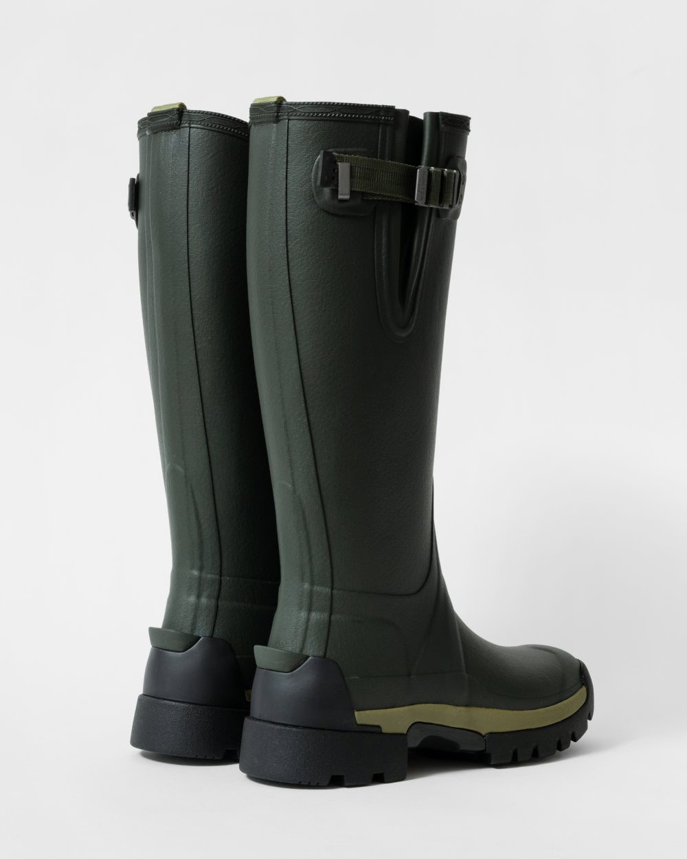 Hunter Balmoral Side Adjustable 3mm Neo Lined Tech Sole Womens Tall Boot - Dark Olive