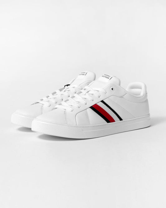 Tommy Hilfiger Icon Court Strips Mens Leather Trainers